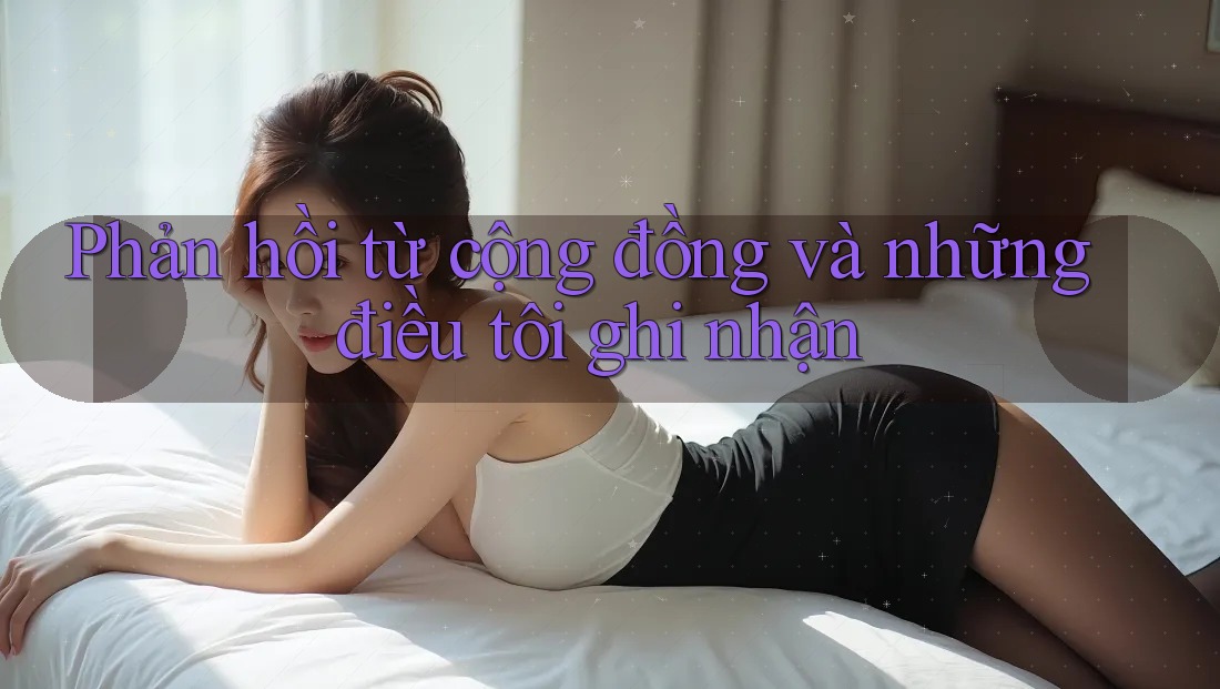 Phản hồi từ cộng đồng và những điều tôi ghi nhận