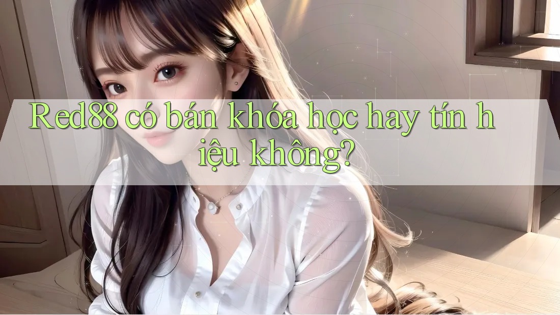 Red88 có bán khóa học hay tín hiệu không?