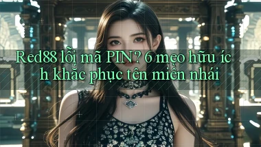 Red88 lỗi mã PIN 6 mẹo hữu ích khắc phục tên miền nhái