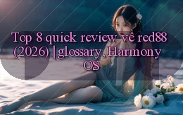 Top 8 quick review về red88 (2026) glossary, HarmonyOS