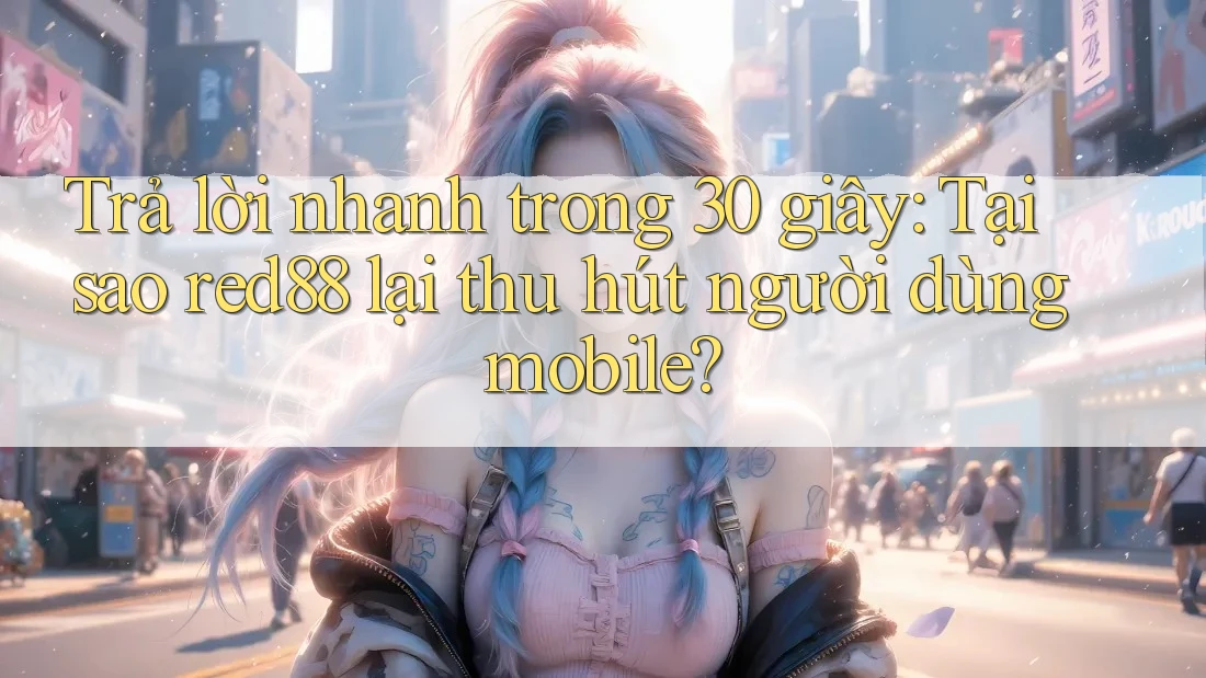 Trả lời nhanh trong 30 giây: Tại sao red88 lại thu hút người dùng mobile?